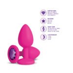 Gemma Purple Gem Pink Silicone Plug - Large - Image 7