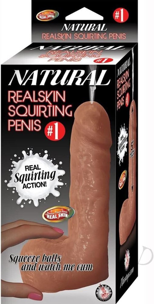 1 natural realskin squirting penis brown 1