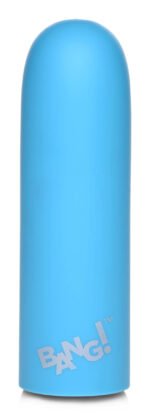10x Mega Vibrator – Blue, Rechargeable Silicone Bullet Vibrator - Image 3