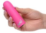 10x Mega Vibrator – Pink, Rechargeable, Waterproof Silicone Bullet - Image 5