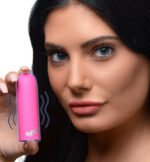 10x Mega Vibrator – Pink, Rechargeable, Waterproof Silicone Bullet - Image 6
