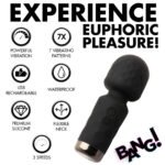 10x Mini Silicone Wand - Black - Image 2