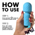 10x Mini Silicone Wand - Blue - Image 4