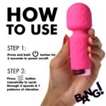 10x Mini Silicone Wand - Pink - Image 4