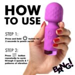 10x Mini Silicone Wand - Purple - Image 4
