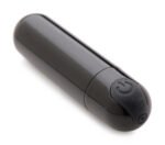 10x Rechargeable Vibrating Metallic Bullet - Black - Image 2
