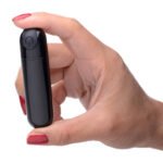 10x Rechargeable Vibrating Metallic Bullet - Black - Image 5