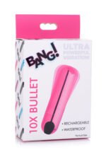 10x Rechargeable Vibrating Metallic Bullet - Pink - Image 6