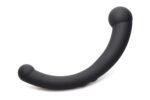 10x Vibra-Crescent Silicone Dual Ended Dildo - Black - Image 7