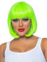 12 Inch Short Bob Wig - Neon Green - Image 3