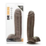 Dr. Skin Mr. Mister Realistic Dildo with Suction Cup – Chocolate, 10.5 Inch - Image 3