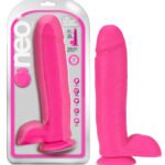 Neo - 11 Inch Dual Density Dildo - Neon Pink