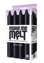 Make Me Melt Jet Black Wax-Play Candles 4 Pack - Image 2