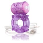 Charged Big O Rechargeable Vibrating Cock Ring – Purple - Image 4