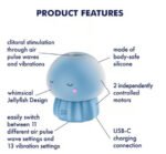 Satisfyer Jelly-Cious Rechargeable Clitoral Vibrator with Air Pulse – Blue - Image 4