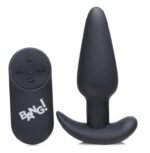 21x Silicone Anal Plug with Wireless Remote Control – Black - Image 3