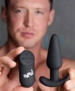 21x Silicone Anal Plug with Wireless Remote Control – Black - Image 4