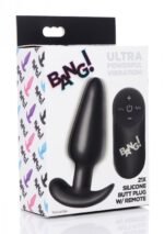 21x Silicone Anal Plug with Wireless Remote Control – Black - Image 6