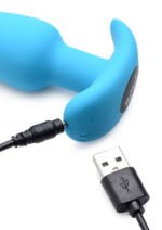 21x Silicone Anal Plug with Wireless Remote Control – Blue