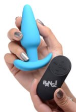21x Silicone Anal Plug with Wireless Remote Control – Blue - Image 3