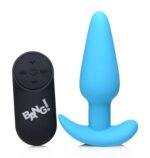 21x Silicone Anal Plug with Wireless Remote Control – Blue - Image 7