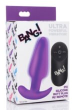 21x Silicone Anal Plug with Wireless Remote Control – Purple - Image 2