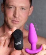 21x Silicone Anal Plug with Wireless Remote Control – Purple - Image 4