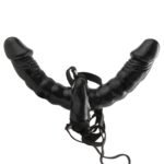 Fetish Fantasy Series Vibrating Double Delight Strap-on - Black