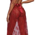 Gown, G-String - Small - Garnet