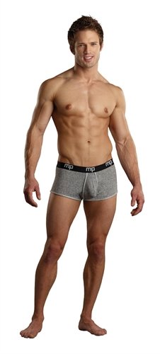 Heather Rib Enhancer Short - Large - Grey