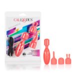 Rechargeable Mini Massager Kit with 3 Silicone Tips – Pink - Image 4