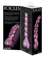 Icicles No. 43 Glass Anal and Vaginal Stimulator – Pink - Image 3