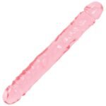 Crystal Jellies Jr. Double Dong 12 Inch - Pink