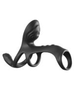 Fantasy C-Ringz Ultimate Couples Cage Max Rechargeable Vibrating Cock Ring – Black - Image 2