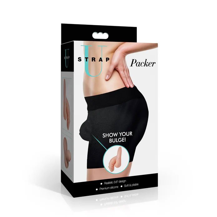 36-silicone-packer-dildo-light 3.6" Silicone Packer Dildo - Light - Image 1
