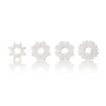 Basic Essentials 4 Pack Clear Stretchy Cock Rings - Image 3