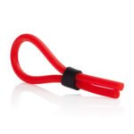 Silicone Stud Lasso Cock Ring – Red - Image 3