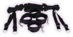 Under the Bed Restraint System with 4 Cuffs – Black - Image 2