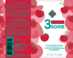 3some 3-in-1 Lubricant - Wild Cherry - 4 Fl. Oz.