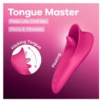 Satisfyer Tongue Master Rechargeable Vibrating Stimulator – Pink - Image 3