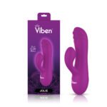 Jolie Mini Pleasure Ridges Rabbit Vibe - Berry