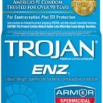 Trojan Enz Armor Spermicidal Lubricated Condoms - 3 Pack