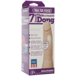 Vac-U-Lock 7-Inch Ultraskyn Thin Dong - Vanilla - Image 2