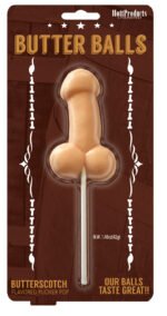 Butter Balls Butterscotch Flavored Pecker Pop