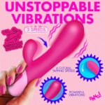 Clit Tapping Vibrating Rabbit Vibrator – Pink - Image 5