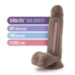 Au Naturel - 7 Inch Sensa Feel Dildo - Chocolate - Image 3