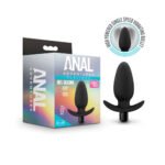 Anal Adventures- Platinum- Silicone Saddle  Plug- Black