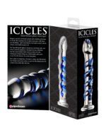Icicles No. 5 Borosilicate Glass Wand – Blue - Image 2