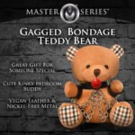 Gagged Teddy Bear Plush with Restraint Cuffs and Chains – Brown - Image 3