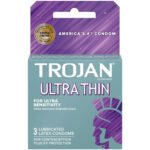 Trojan Sensitivity Ultra Thin Lubricated Condoms - 3 Pack